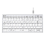 Клавиатура A4Tech Fstyler FBX51C беспроводная, USB, Bluetooth/Радиоканал, белый