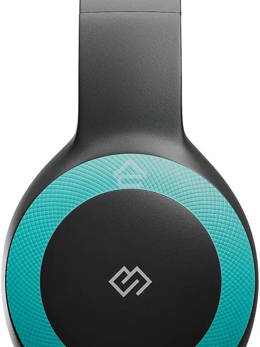 Гарнитура накладные Digma BT-15 черный/голубой беспроводные bluetooth оголовье