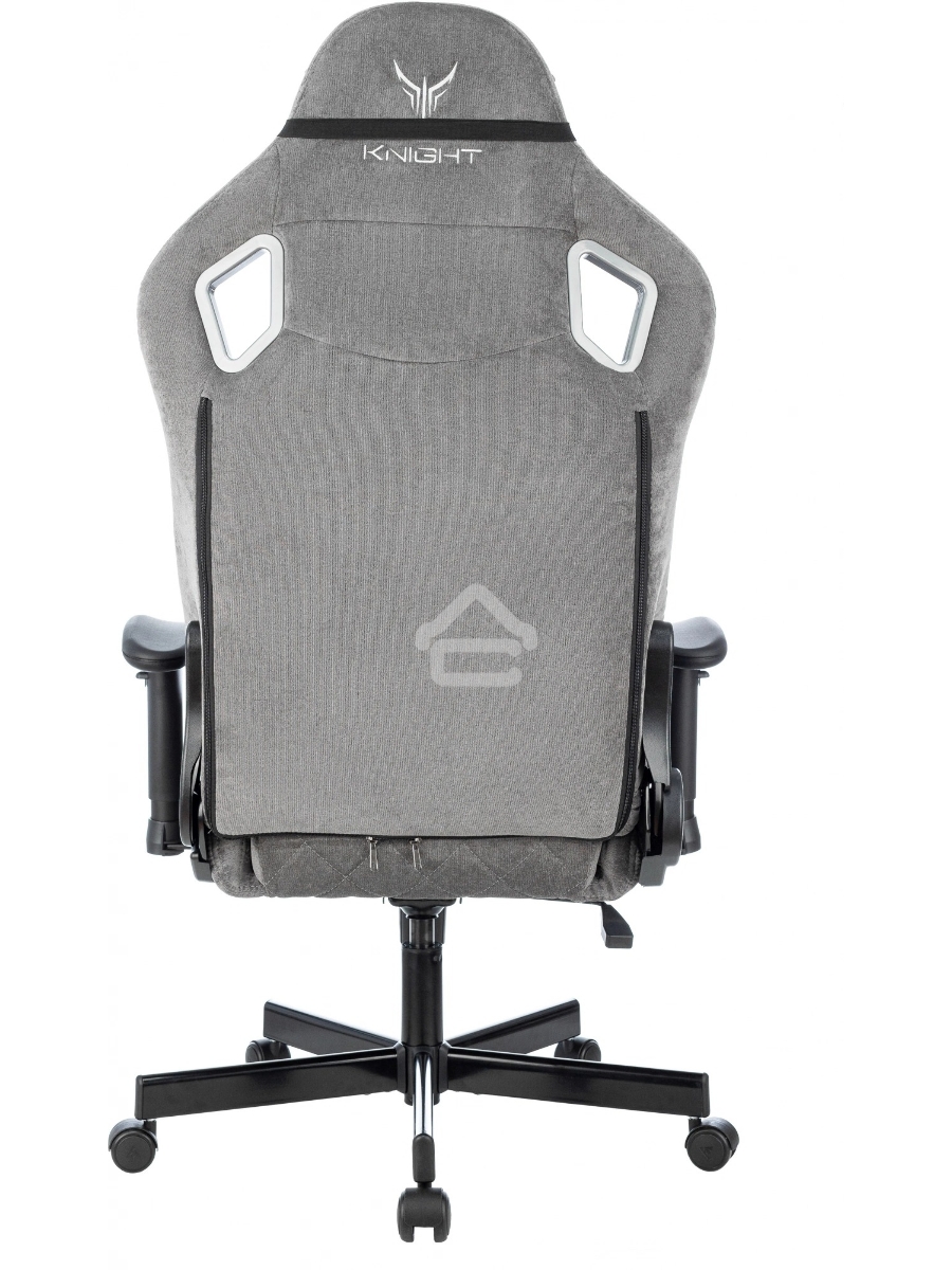 Кресло игровое Knight Outrider серый Light-19 крестов. металл
