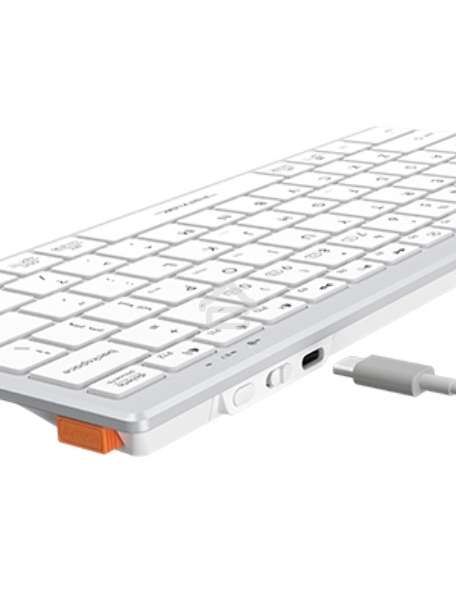 Клавиатура A4Tech Fstyler FBX51C беспроводная, USB, Bluetooth/Радиоканал, белый