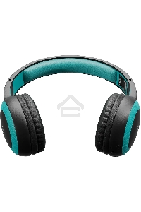 Гарнитура накладные Digma BT-15 черный/голубой беспроводные bluetooth оголовье