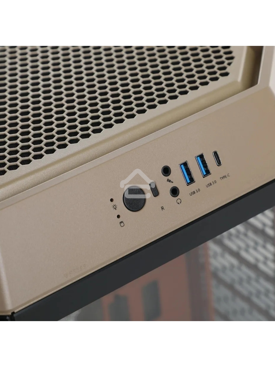 Корпус Thermaltake The Tower 300 Gravel Send коричневый без БП mATX 8x120mm 6x140mm 2xUSB3.0 audio bott PSU