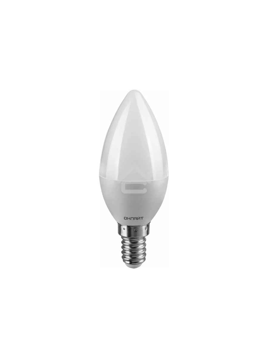 Лампа светодиодная ОНЛАЙТ 61127 OLL-C37-6-230-6.5K-E14-FR