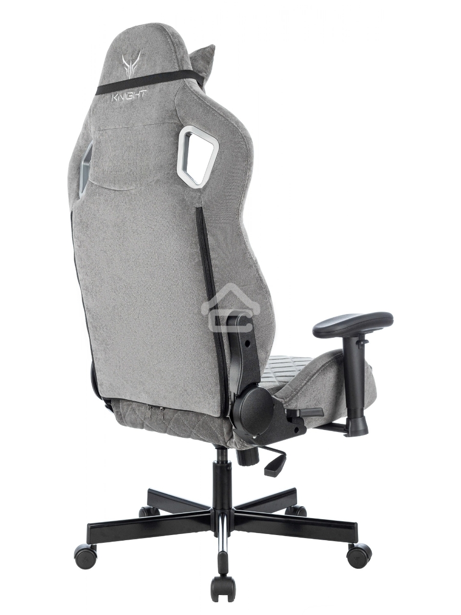 Кресло игровое Knight Outrider серый Light-19 крестов. металл