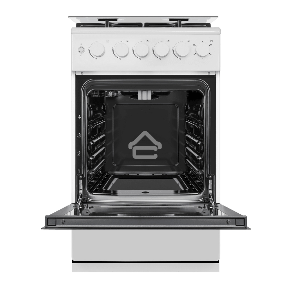Плита газовая Maunfeld MGC50GCW08D белый, конфорок 4 шт, духовка 59 л, 50 см x 89 см x 65 см