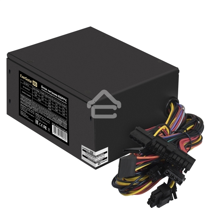 Блок питания ExeGate 400PPX (EX292174RUS), 400Вт, 140мм, черный