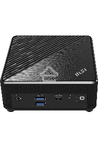 Неттоп MSI Cubi N ADL-019RU slim N-series N100 (0.8) 4Gb SSD128Gb UHDG Windows 11 Professional 2xGbitEth WiFi BT 65W черный (9S6-B0A911-220)