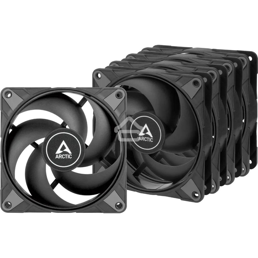 Комплект вентиляторов для корпуса Arctic P12 Max Value Pack черный, 120 мм, 3300 об/мин, 25.3 дБ, 4 pin