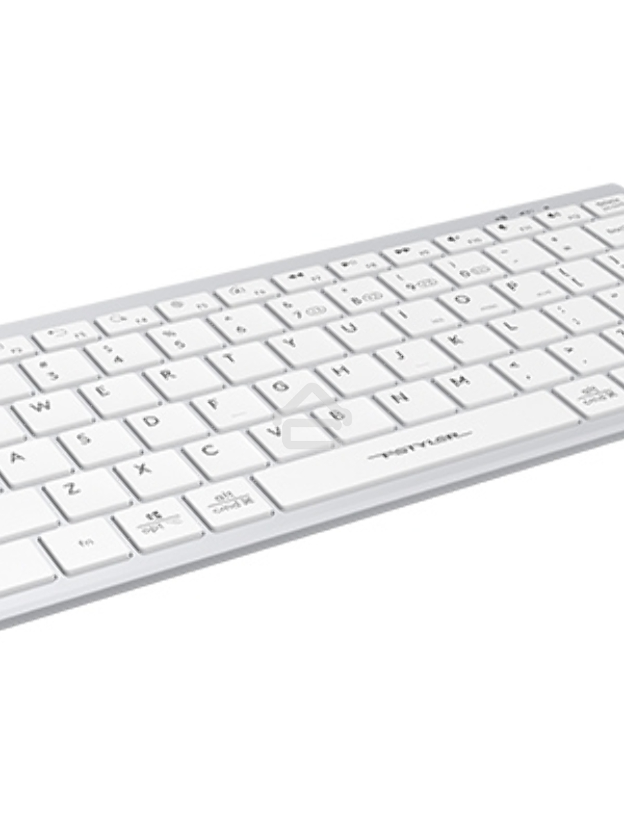 Клавиатура A4Tech Fstyler FBX51C беспроводная, USB, Bluetooth/Радиоканал, белый