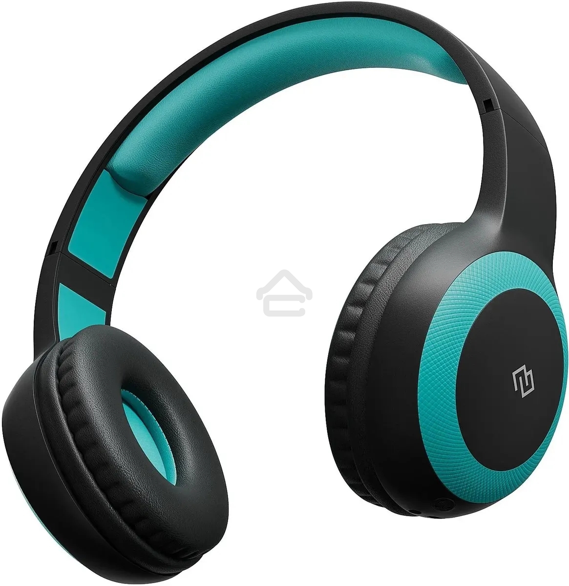 Гарнитура накладные Digma BT-15 черный/голубой беспроводные bluetooth оголовье