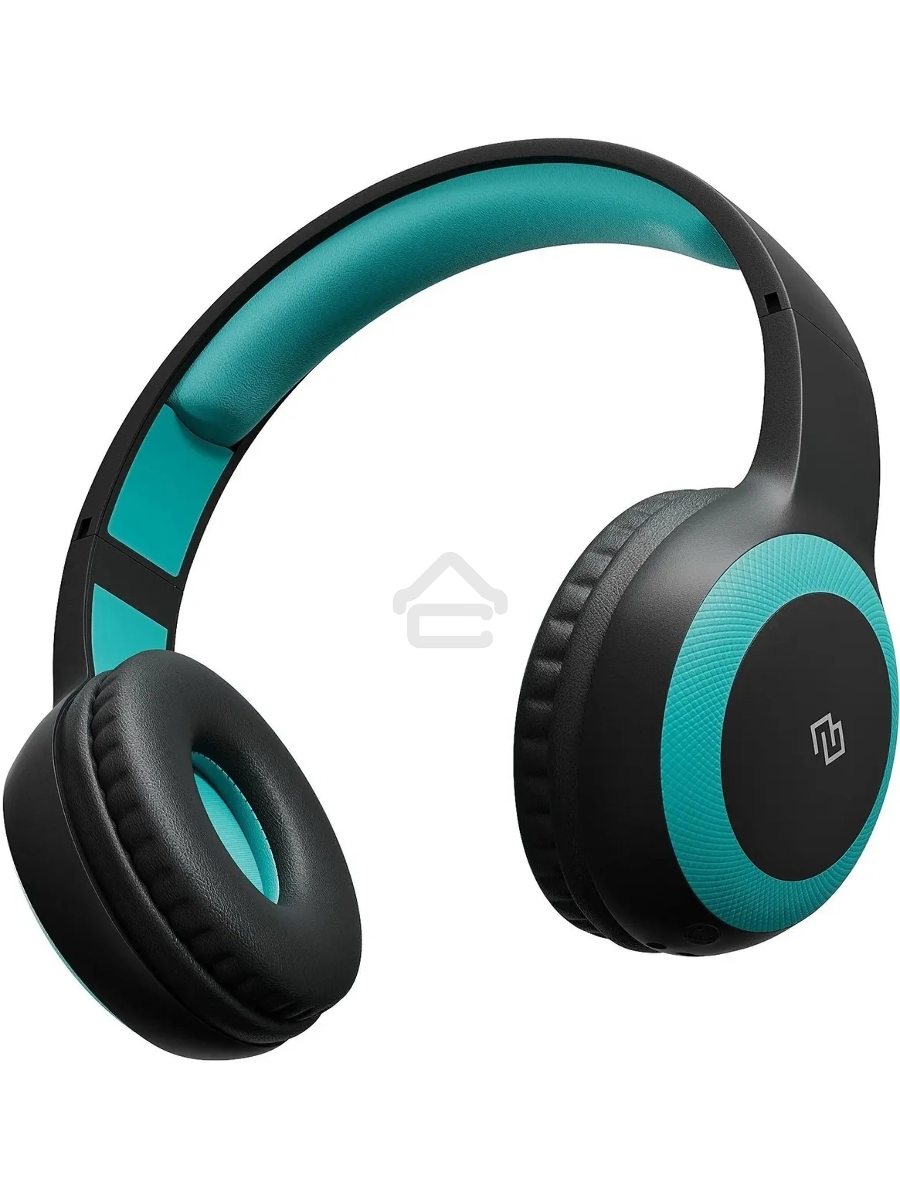 Гарнитура накладные Digma BT-15 черный/голубой беспроводные bluetooth оголовье