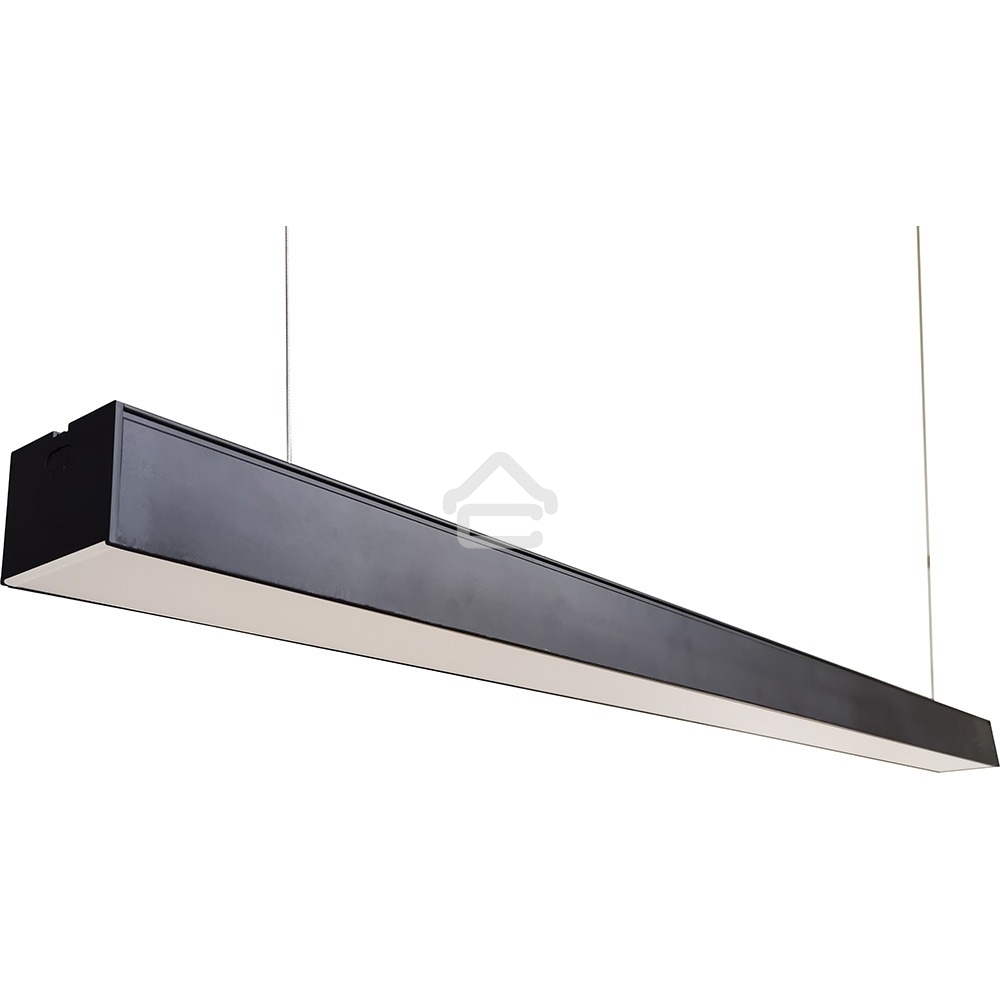 Светильник светодиодный Feron AL4035 ДПО-48вт 4000К 5760Лм линейный рассеиватель матовый в алюминиевом корпусе черный