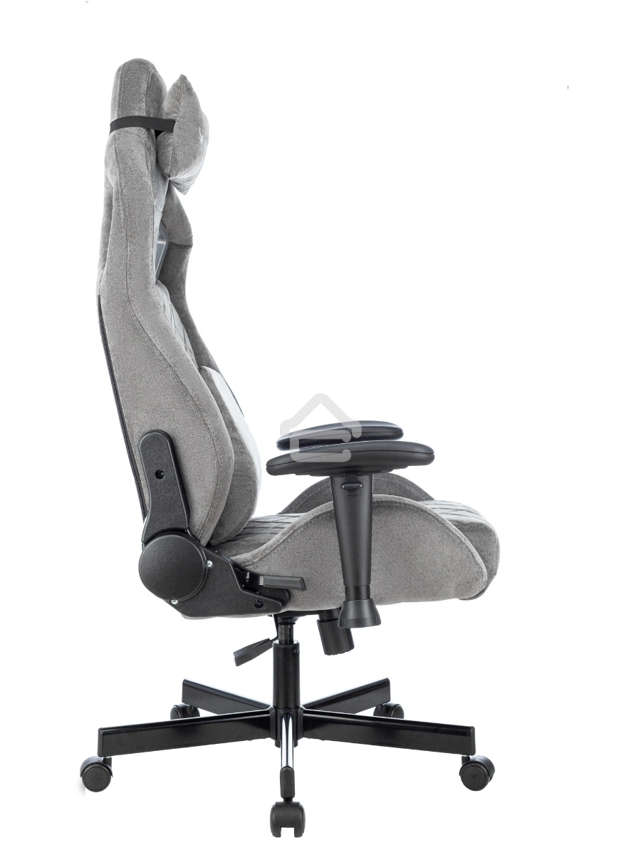 Кресло игровое Knight Outrider серый Light-19 крестов. металл