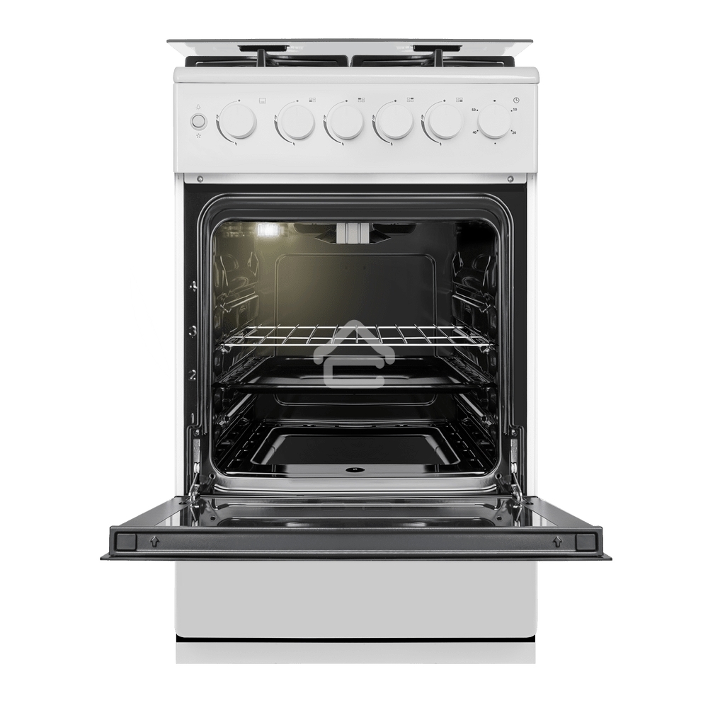 Плита газовая Maunfeld MGC50GCW08D белый, конфорок 4 шт, духовка 59 л, 50 см x 89 см x 65 см