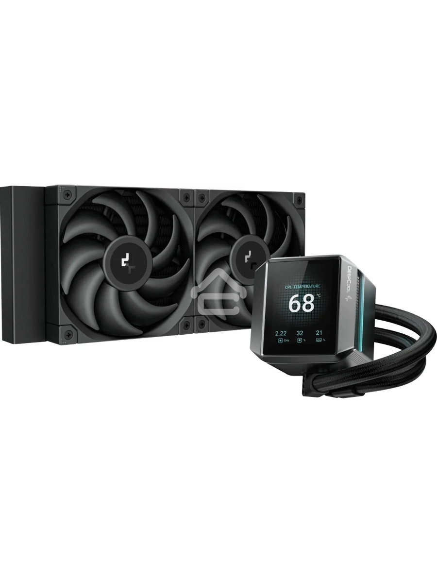 Система жидкостного охлаждения DEEPCOOL MYSTIQUE 240 черный, 120 мм, алюминий, 2150 об/мин, 36.49 дБ, 4 pin, 280 Вт