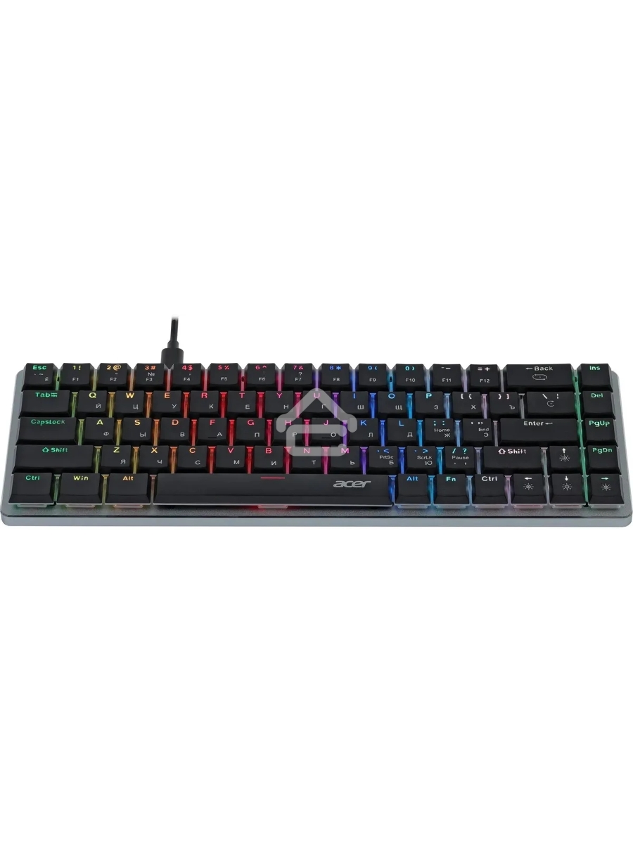 Клавиатура Acer OKW302 (ZL.KBDCC.01C) проводная, USB, серебристый