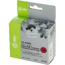 Картридж струйный Cactus CS-PG40 черный (18 мл) для Canon Pixma MP150/MP160/MP170/MP180/MP210/MP220/MP450/MP460/MP470/iP1200/iP1300/iP1600/iP1700/iP1800/iP190