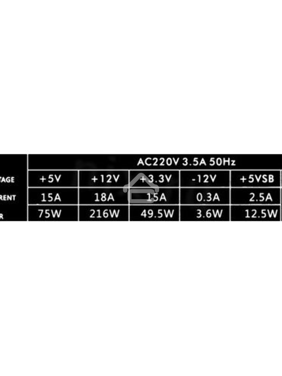 Блок питания Accord ACC-350W-12, 350Вт, 120мм, серый