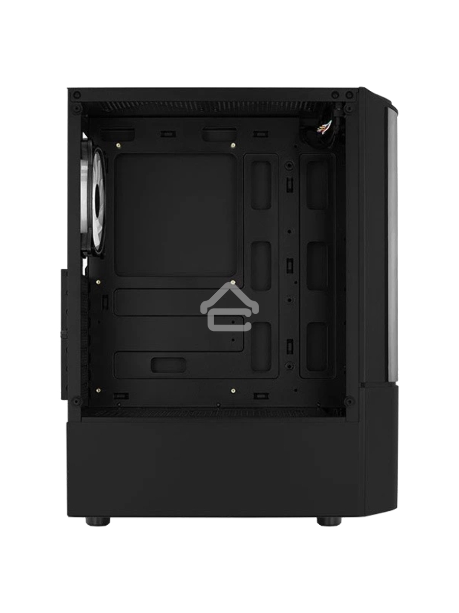 Корпус MidTower Aerocool / Formula Quantum-G-BK-v2 (черный) без Б/п, ATX 3FRGB Fan on front panel