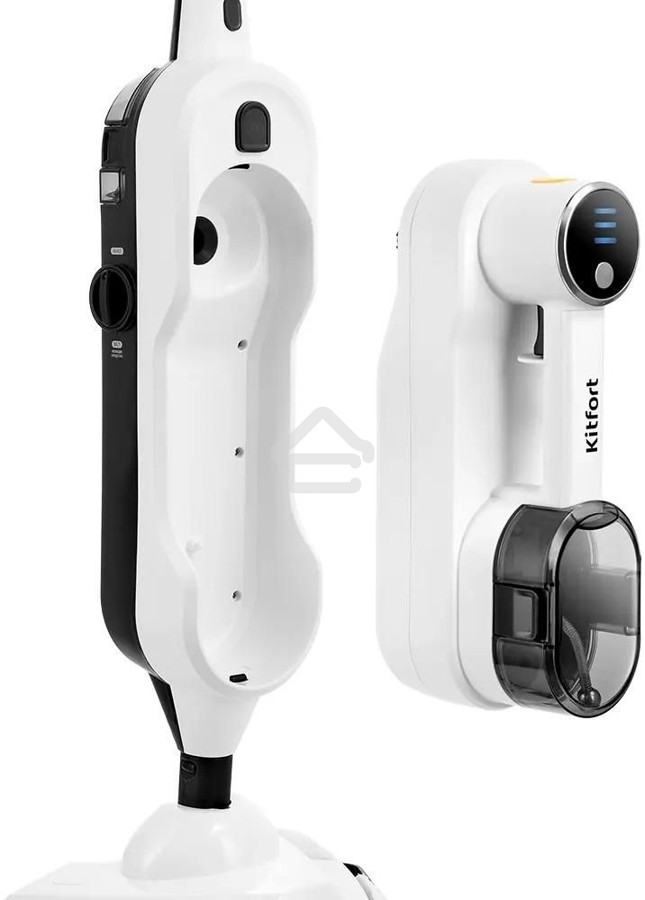 Швабра паровая Kitfort КТ-1072 1300Вт белый/черный