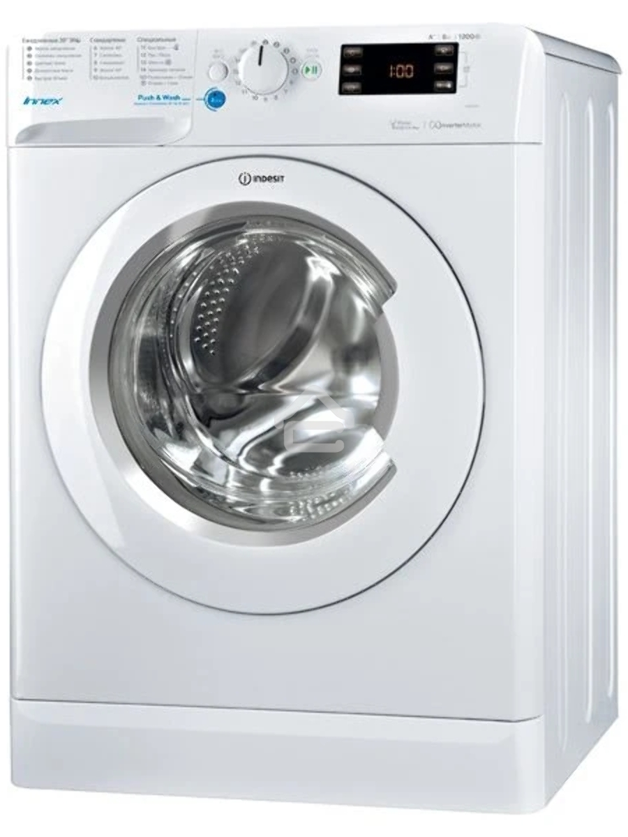 Стиральная машина Indesit BWE 81282 L белый, загрузка фронтальная 8 кг, 1200 об/мин., класс: А