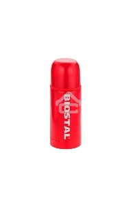 Термос Biostal NB-350 C-R 0,35 л., узкое горло, с кноп. цв.красный