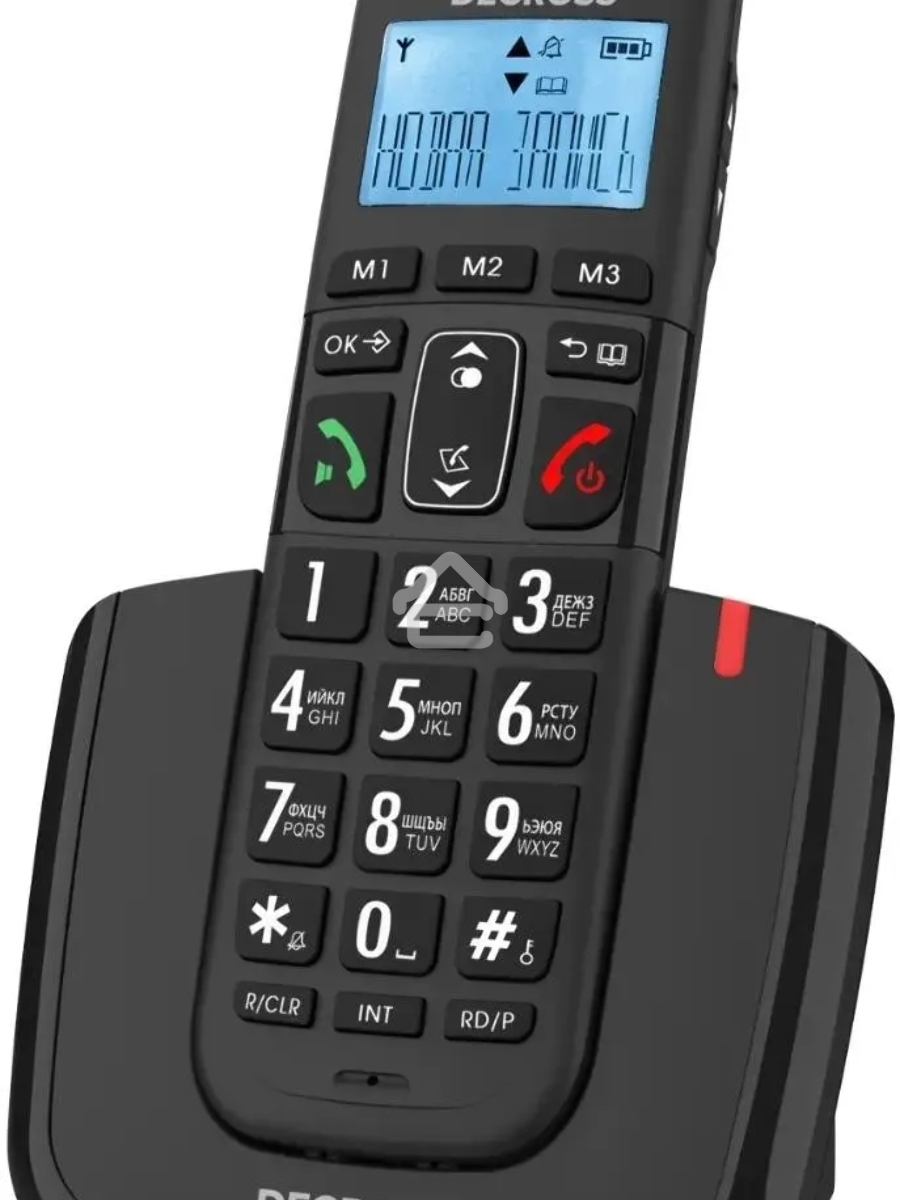 Р/Телефон Dect Decross DC1013 черный АОН