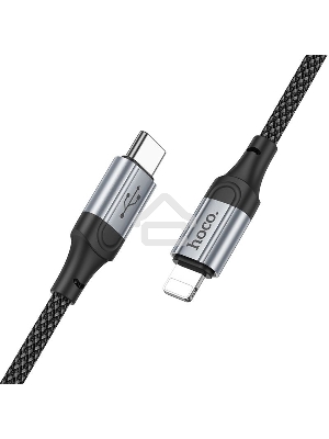 Кабель Hoco X102 Fresh iP USB Type-C (m)-Lightning (m) 1м черный коробка