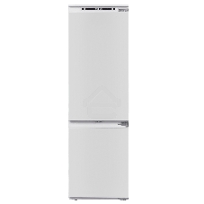 Встраиваемый холодильник Maunfeld MBF177NFFWGR Inverter белый двухкамерный 194/57 л морозилка снизу, NoFrost