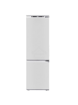 Встраиваемый холодильник Maunfeld MBF177NFFWGR Inverter белый двухкамерный 194/57 л морозилка снизу, NoFrost