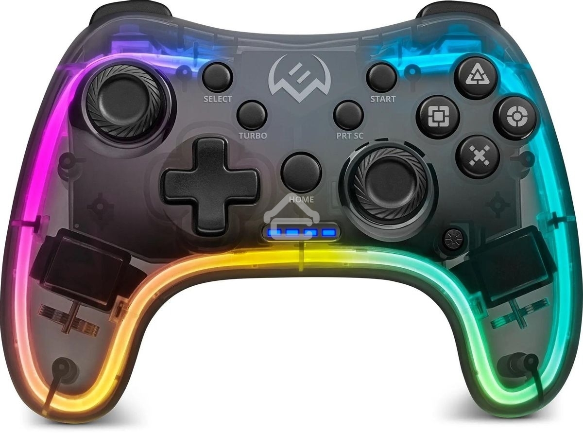 Геймпад Sven GC-5050 черный Bluetooth Беспроводной виброотдача обратная связь (в компл.:держатель для смартфона/кабель USB) (SV-016029)