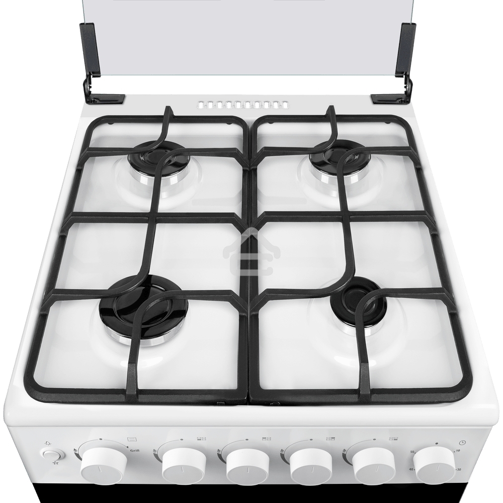 Плита газовая Maunfeld MGC50GCW08D белый, конфорок 4 шт, духовка 59 л, 50 см x 89 см x 65 см
