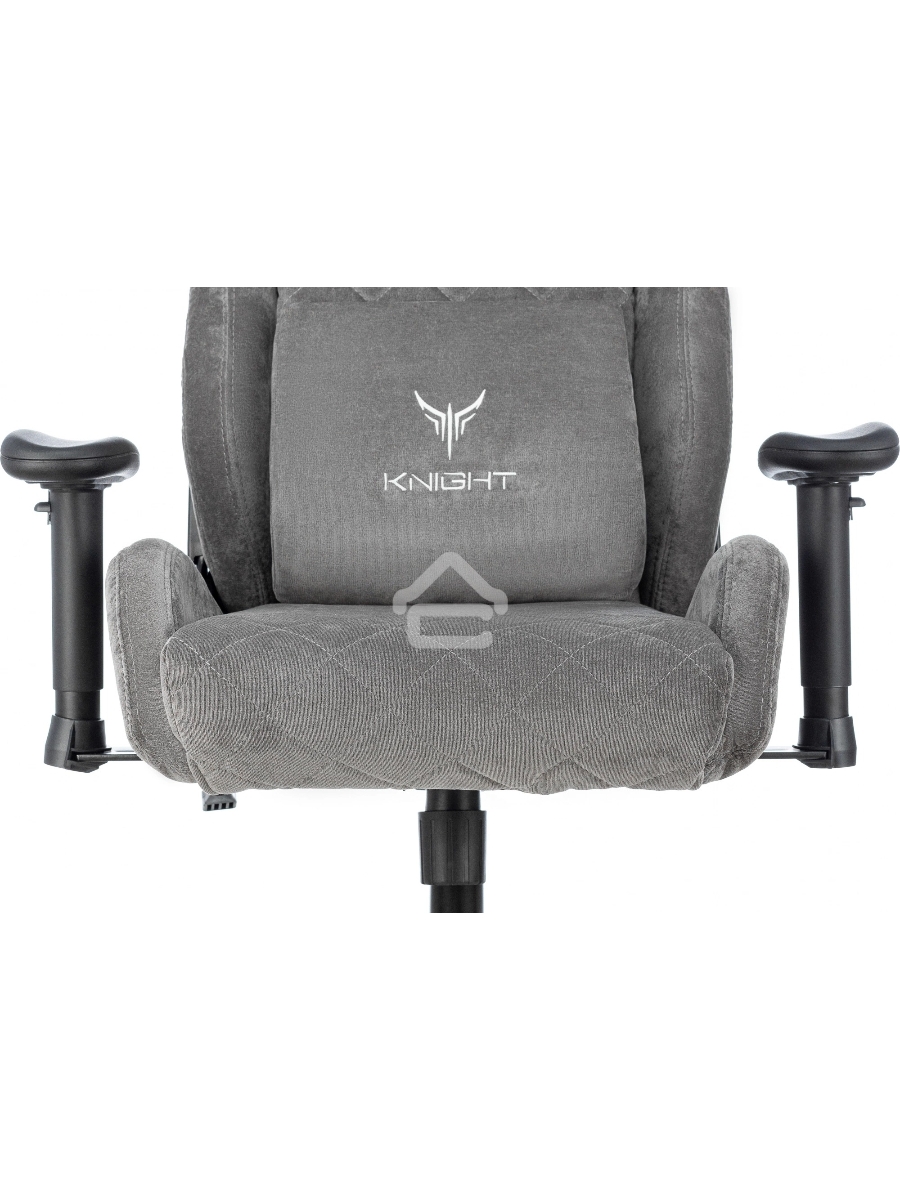 Кресло игровое Knight Outrider серый Light-19 крестов. металл