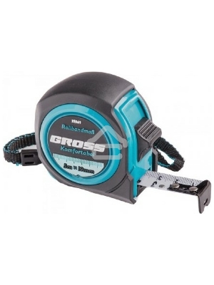 Рулетка GROSS 32561  komfortabel 5м х 19мм обрезиненный корпус