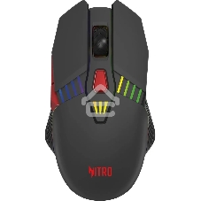 Мышь беспроводная Acer Nitro OMR305 черный, 3200 dpi, радиоканал, Bluetooth, USB, кнопки - 8