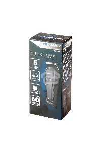 Машинка для стрижки Willmark WHC-905CL (аккумуляторная,5 насадок,60мин.работы,зарядка 1,5ч, нерж.ст)