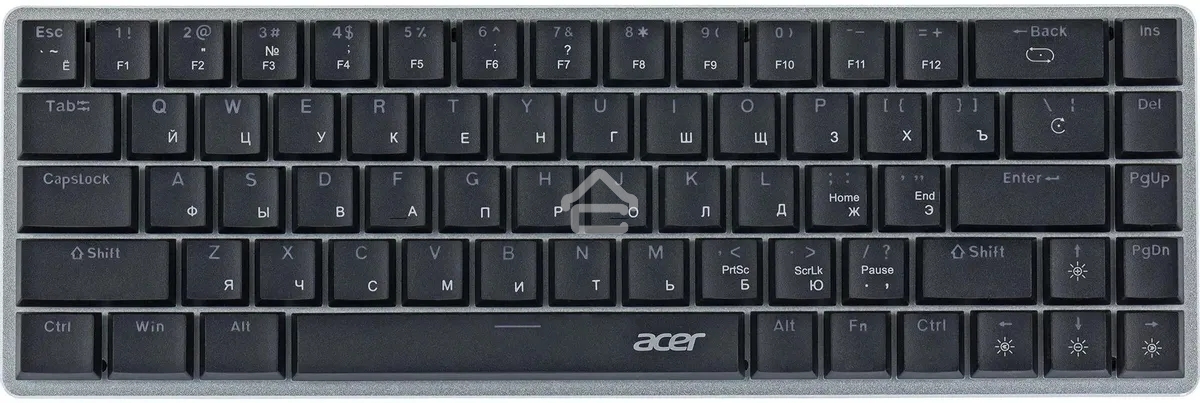 Клавиатура проводная Acer OKW302 (ZL.KBDCC.01C), USB, серебристый