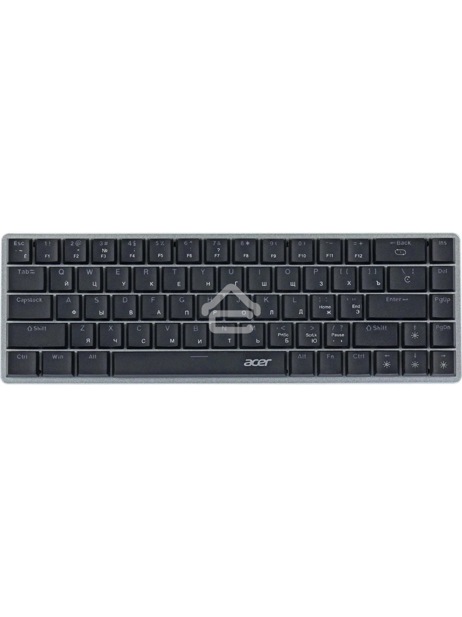 Клавиатура Acer OKW302 (ZL.KBDCC.01C) проводная, USB, серебристый