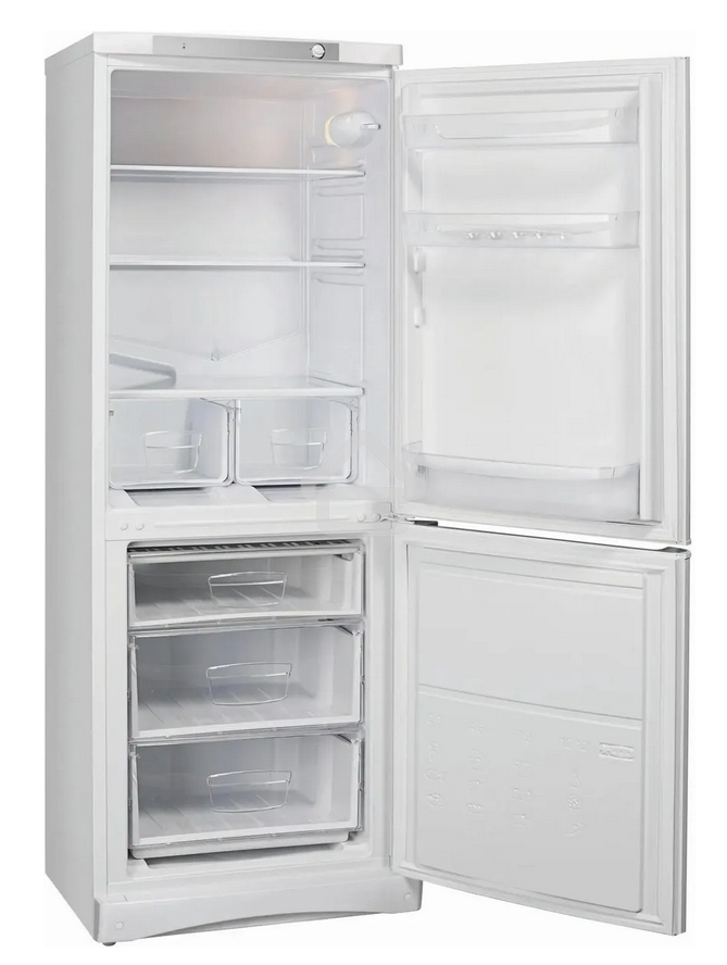 Холодильник Indesit ES 16 A белый двухкамерный 193/85л морозилка снизу, ручная разморозка