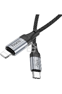 Кабель Hoco X102 Fresh iP USB Type-C (m)-Lightning (m) 1м черный коробка