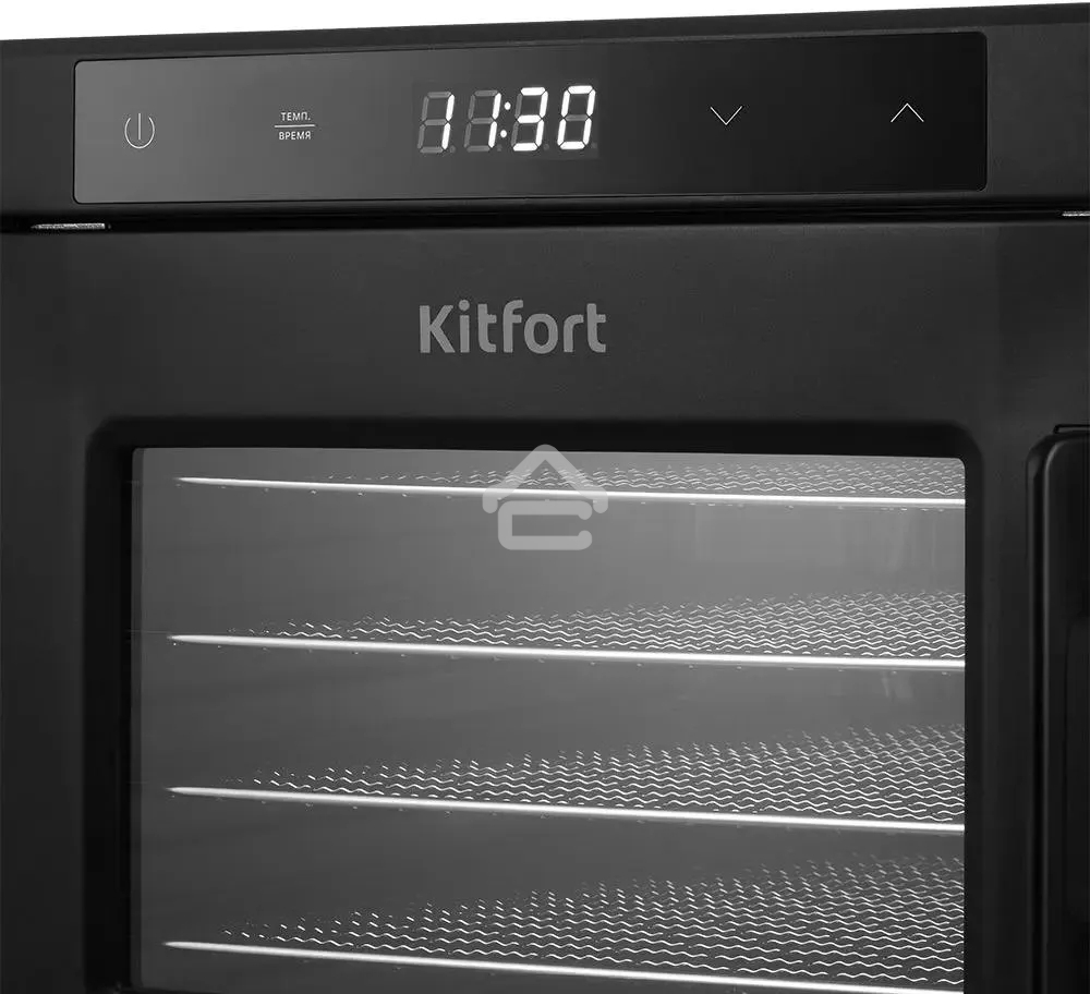 Сушка для фруктов и овощей Kitfort КТ-1964 18под. 600 Вт, черный