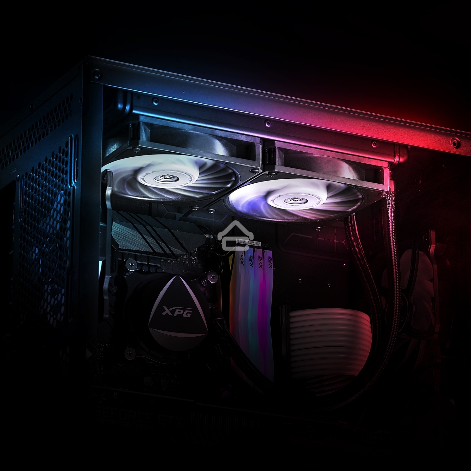 Вентилятор для корпуса ADATA XPG VENTO 120 ARGb белый, 120 мм, 1850 об/мин, 21 дБ, 3 pin