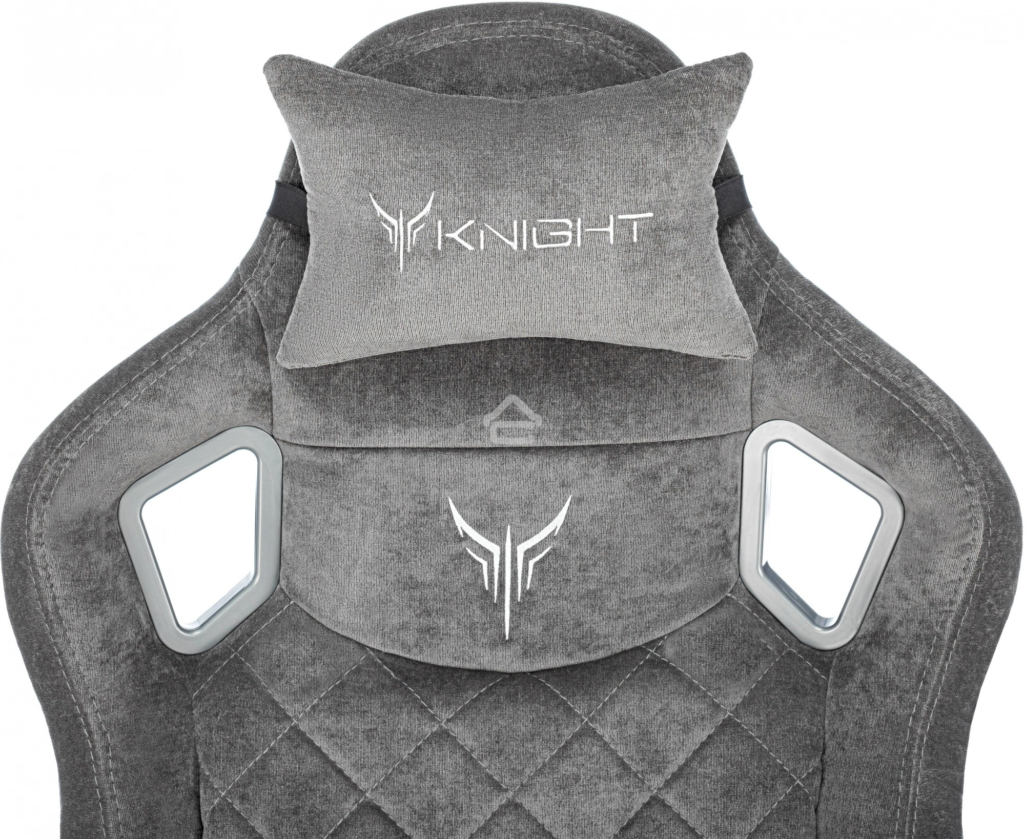Кресло игровое Knight Outrider серый Light-19 крестов. металл