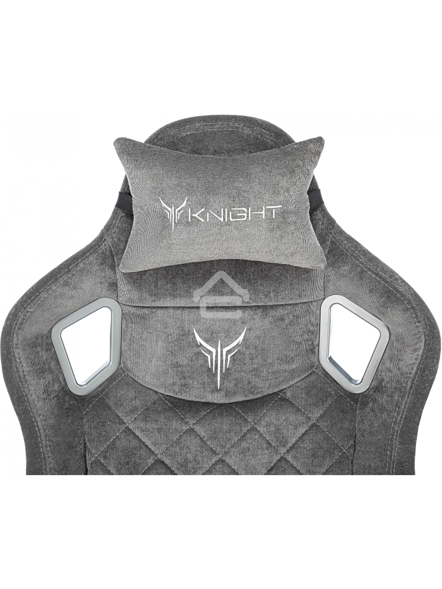 Кресло игровое Knight Outrider серый Light-19 крестов. металл