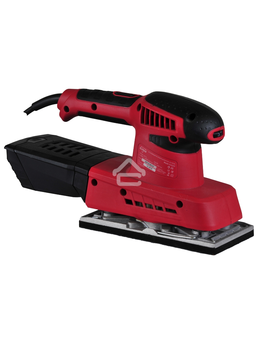 Виброшлифовальная машина ELITECH МШВ 0319Э ВШМ,250Вт,93х228мм,12000-26000об\м,ампл-2.0мм,1.3кг,кор,п\сборник,зажим\липучка
