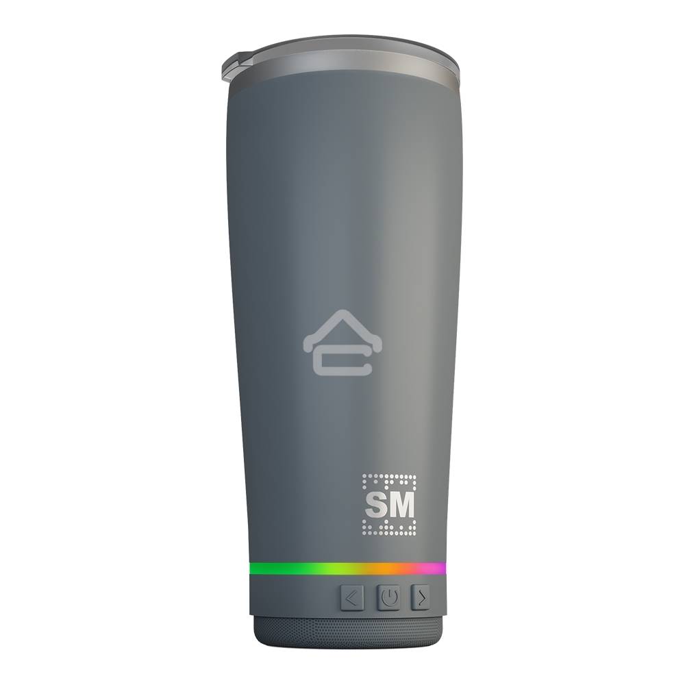 Термокружка с портативной колонкой SOUNDMAX SM-TC001(серый)