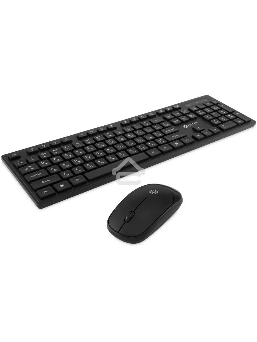 Клавиатура + мышь Оклик S255W клав:черный мышь:черный USB беспроводная Multimedia (1909361)