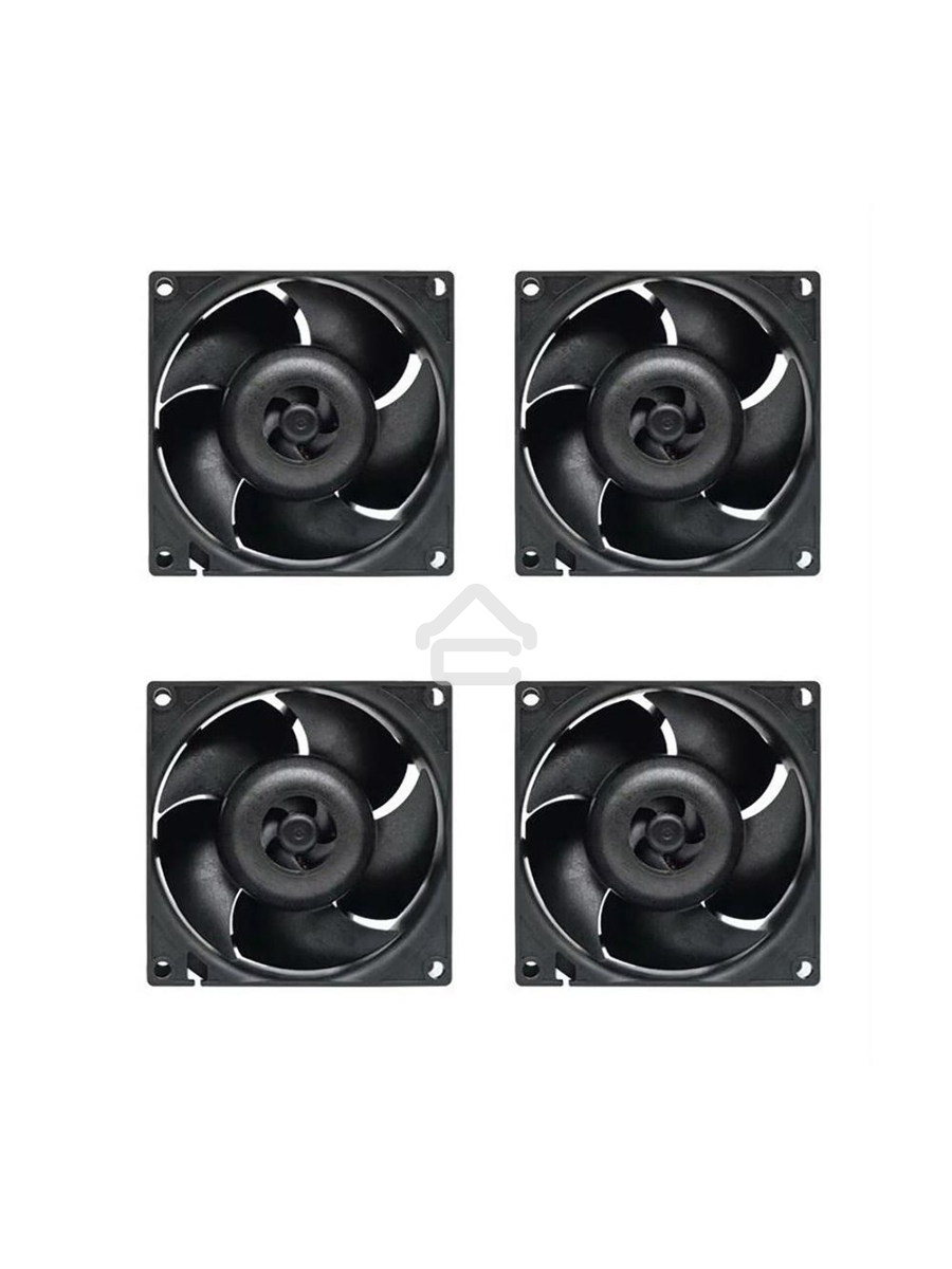 Комплект вентиляторов для корпуса Arctic S8038-10K (4 Pack) черный, 80 мм, 10000 об/мин, 4 pin