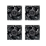 Комплект вентиляторов для корпуса Arctic S8038-10K (4 Pack) черный, 80 мм, 10000 об/мин, 4 pin