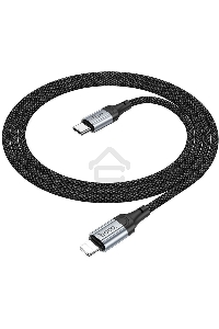 Кабель Hoco X102 Fresh iP USB Type-C (m)-Lightning (m) 1м черный коробка